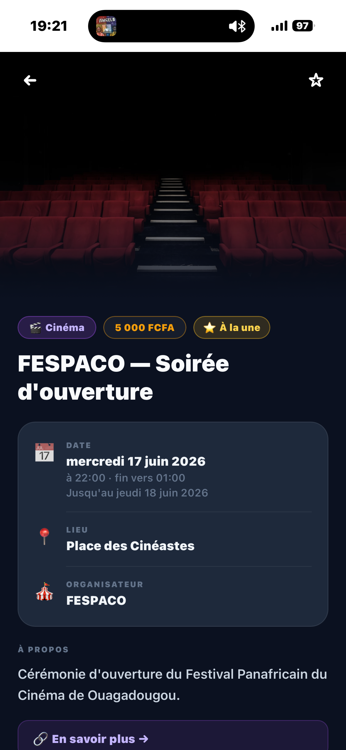 Concert Afrobeat — Place des Cinéastes